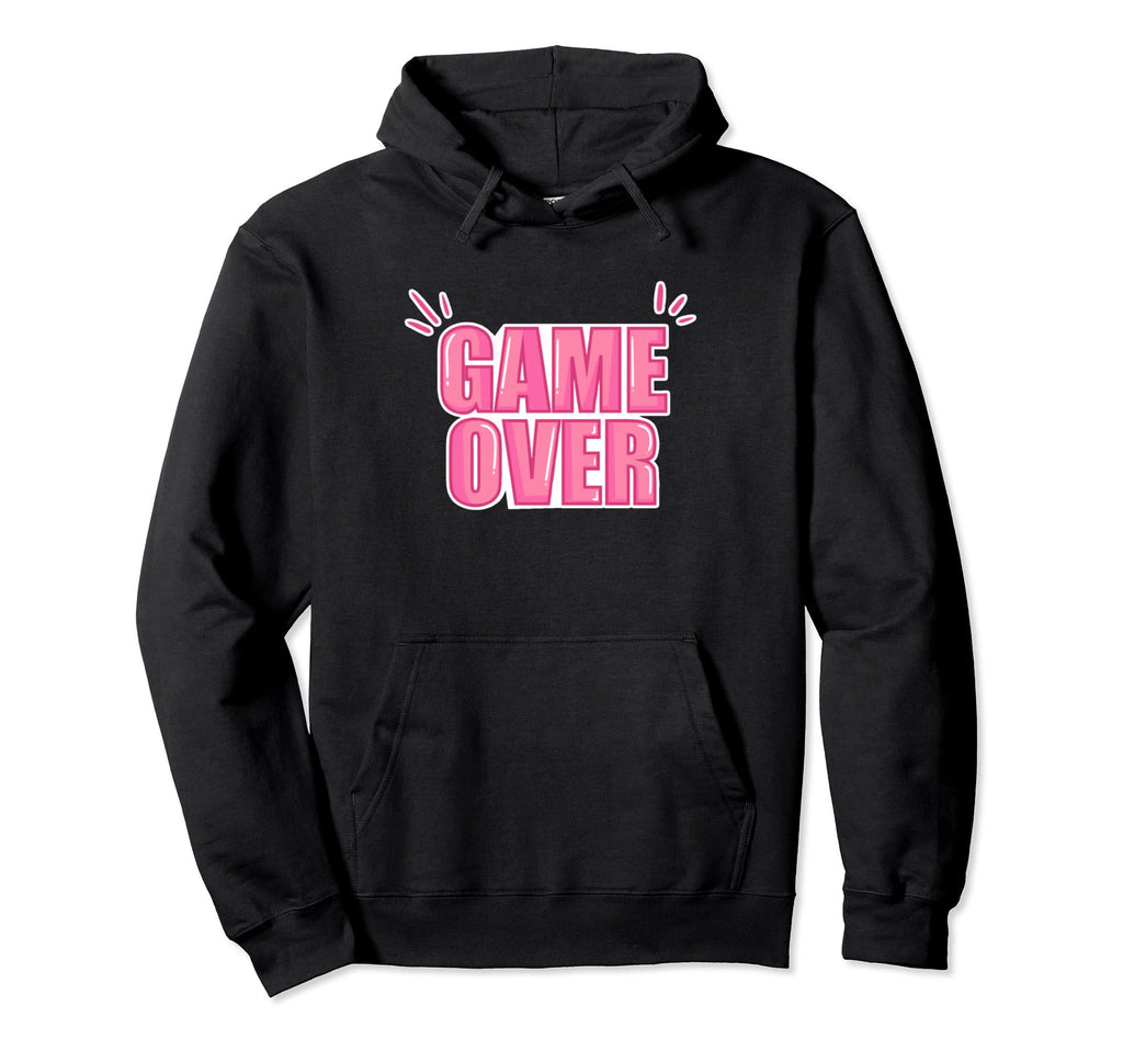 Game Over Video Games Gaming Gift Arcade Hoodie - Trendy Graphic for Adults - T-Shirt, Sweatshirt, Hoodie