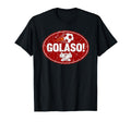 Golaso Distressed Futbol Oval Soccer T-Shirt - Unique Graphic Men Women - T-Shirt, Sweatshirt, Hoodie