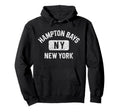 Hampton Bays New York Gym Distressed Hoodie - Aesthetic Graphic for Adults - T-Shirt, Sweatshirt, Hoodie