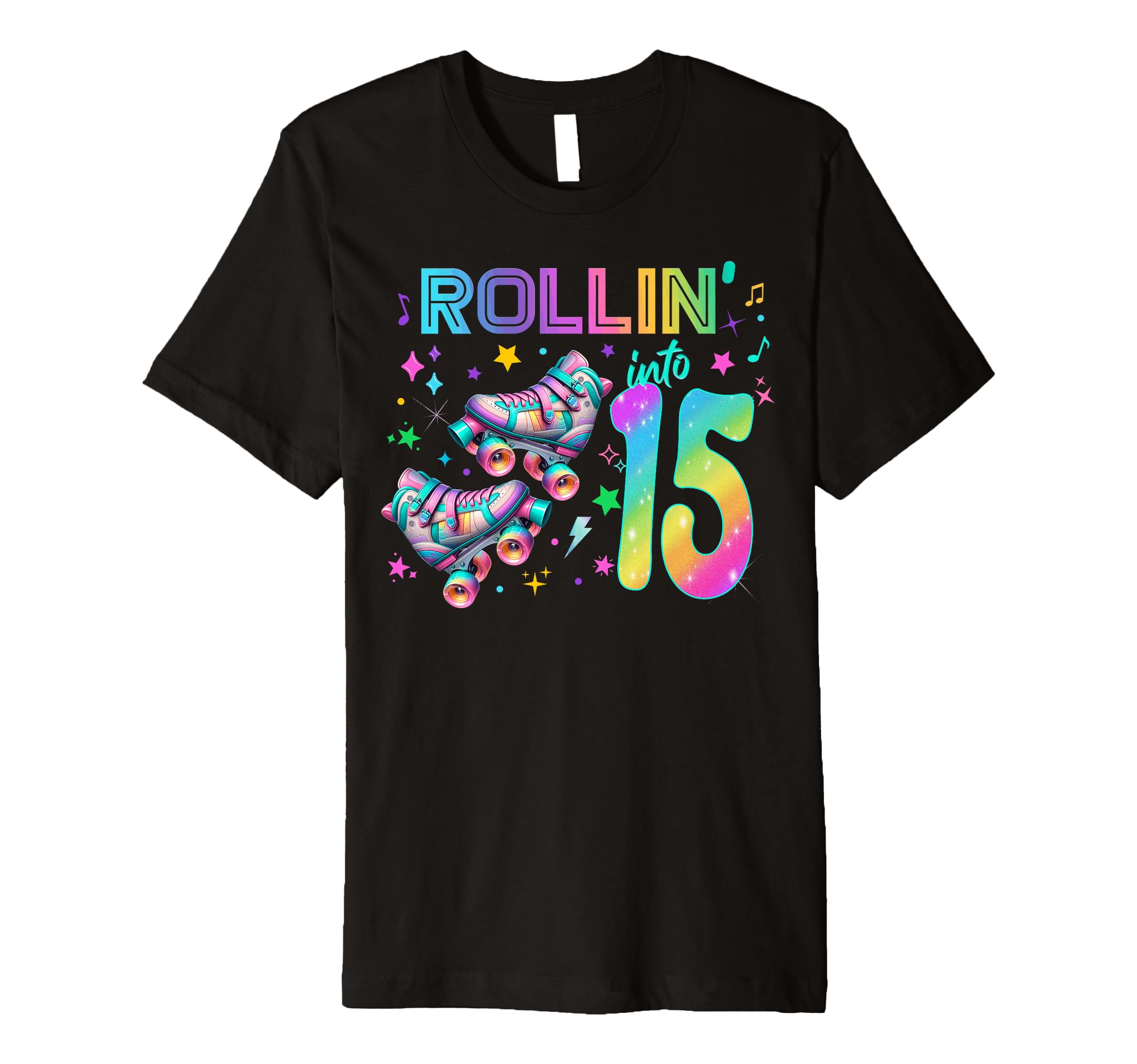 Roller Skates Birthday Outfit T-Shirt - Graphic Print for Adults - T-Shirt, Sweatshirt, Hoodie