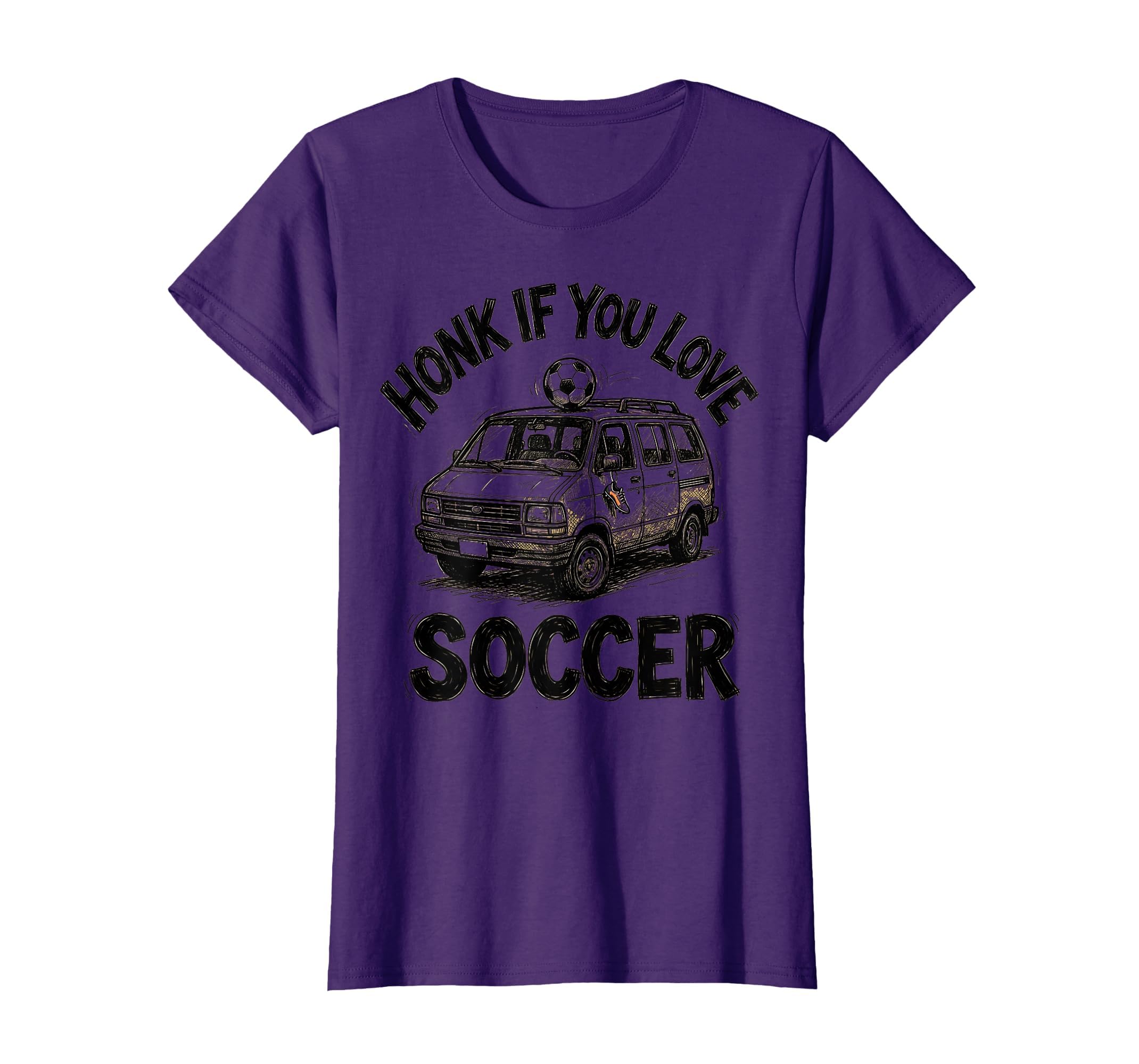Honk If You Love Soccer Fun Soccer T-Shirt - Minimalist Print for Adults - T-Shirt, Sweatshirt, Hoodie