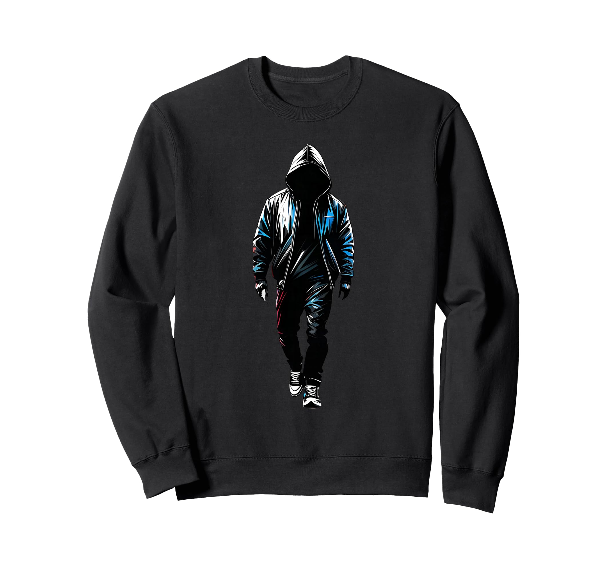 Rapper Hip Hop Black Old School Rap Sweatshirt - Streetwear Style Men Women - T-Shirt, Sweatshirt, Hoodie