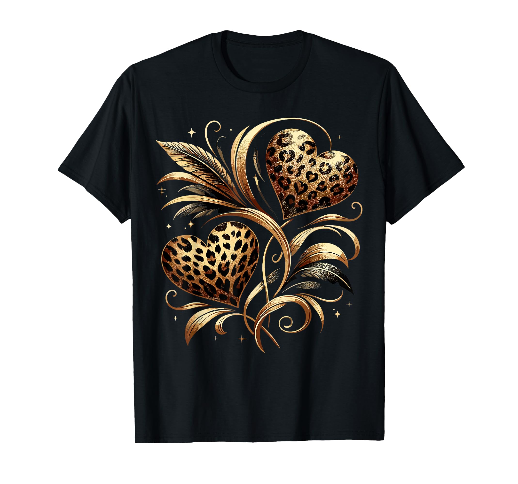 Cheetah Heart T-Shirt - Custom Art Print Men Women - T-Shirt, Sweatshirt, Hoodie