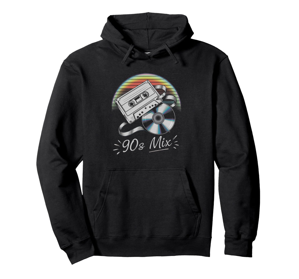 Cassette 80S 90S Party Mixtape Tape Hoodie - Casual Everyday Wear Unisex - T-Shirt, Sweatshirt, Hoodie