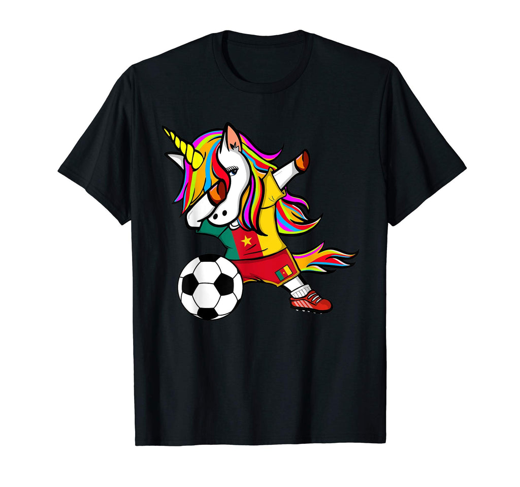 Dabbing Unicorn Cameroon T-Shirt - Casual Everyday Wear for Adults - T-Shirt, Sweatshirt, Hoodie