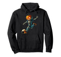 Pumpkin Soccer Skeleton Funny Halloween Hoodie - Trendy Graphic Unisex - T-Shirt, Sweatshirt, Hoodie