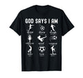 God Says I Am Christian Bible Verse T-Shirt - Novelty Apparel for Adults - T-Shirt, Sweatshirt, Hoodie