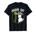 Mom Ballers Softball Playerr Daughter T-Shirt - Minimalist Print Men Women - T-Shirt, Sweatshirt, Hoodie
