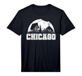 Chicago Skyline Soccer Lover T-Shirt - Streetwear Style for Adults - T-Shirt, Sweatshirt, Hoodie