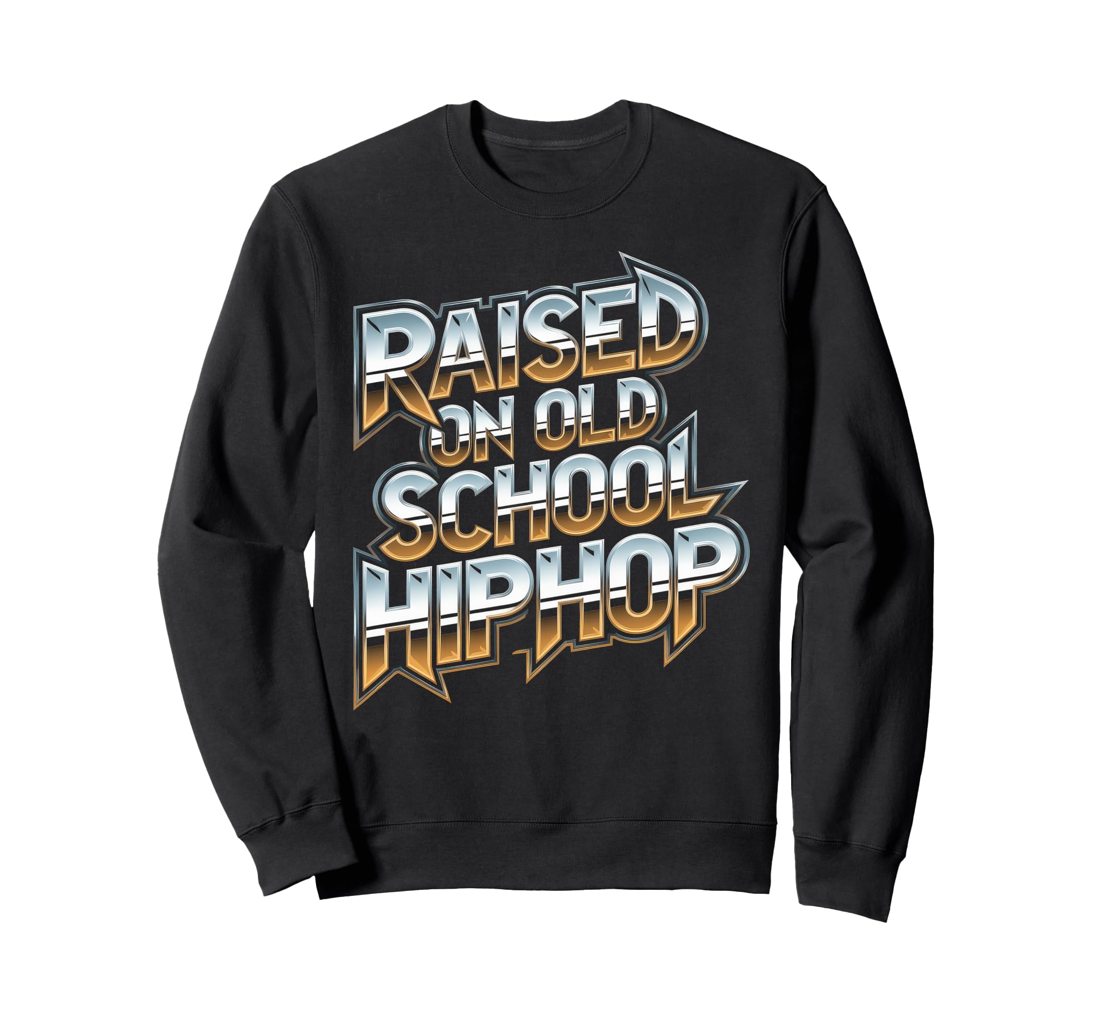 Raised Old School Hip Hop Cassette Sweatshirt - Streetwear Style Unisex - T-Shirt, Sweatshirt, Hoodie