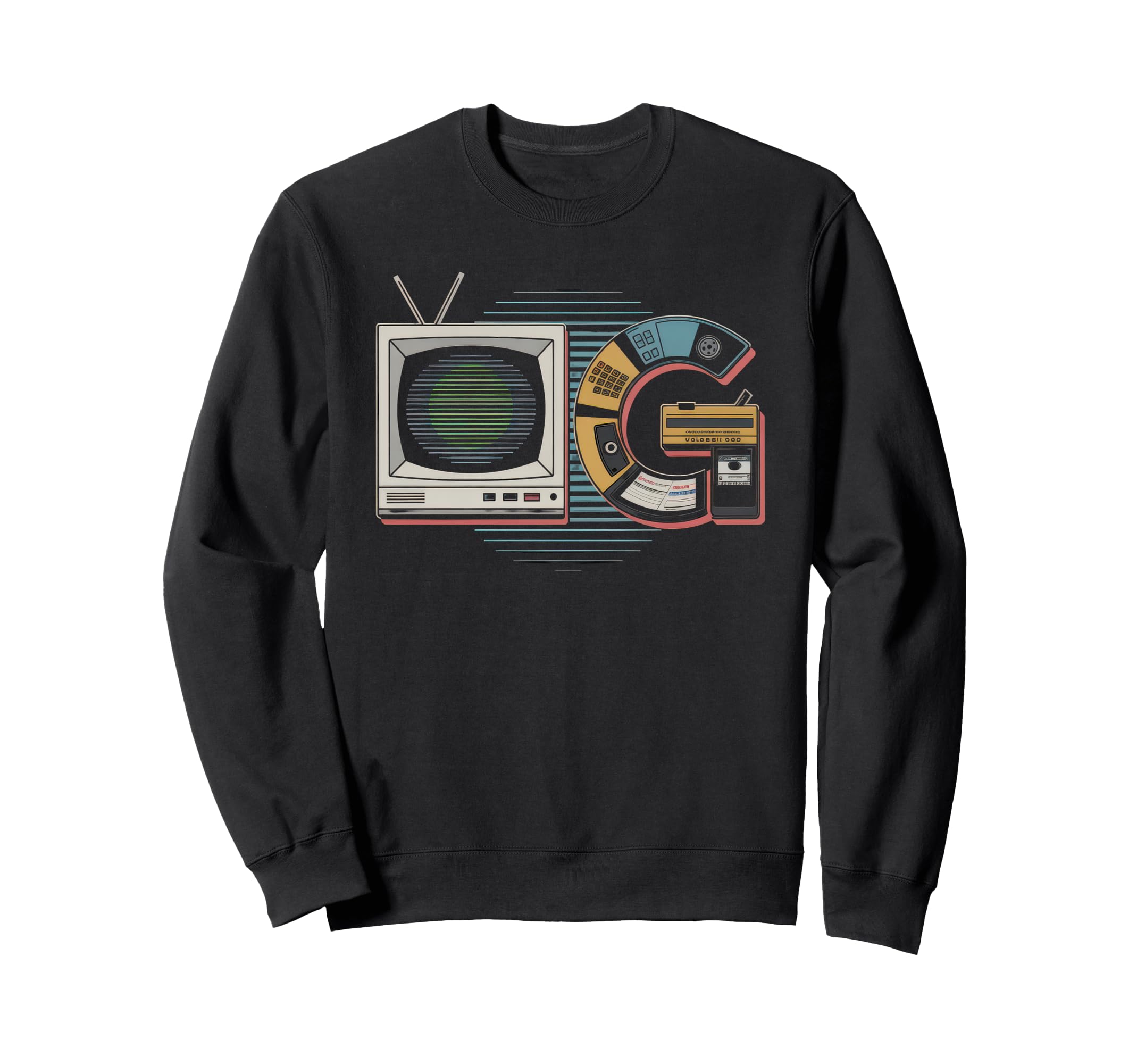 Old School Og Hip Hop Vinyl Cds Sweatshirt - Custom Art Print for Adults - T-Shirt, Sweatshirt, Hoodie