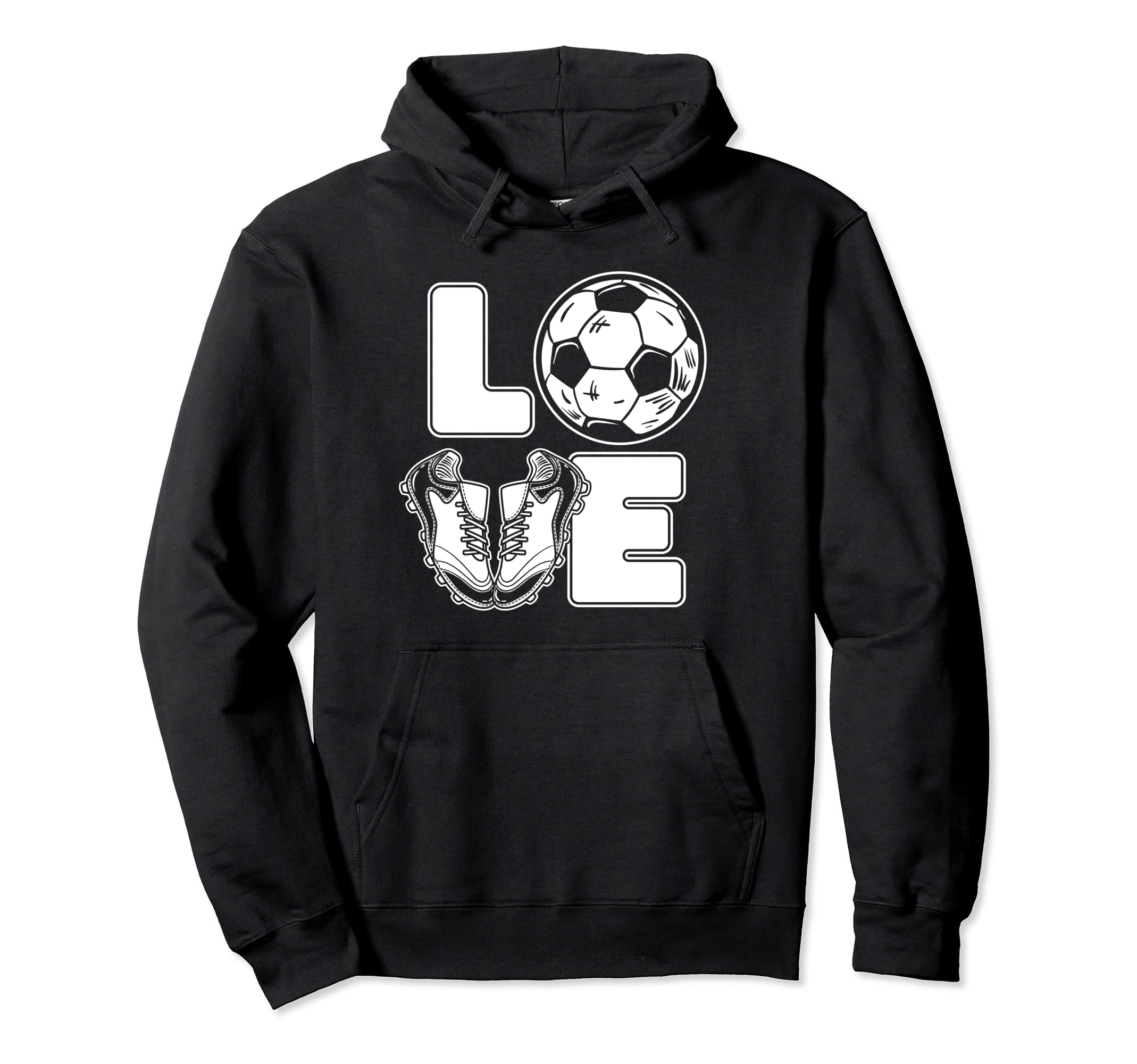 Love Futbol Fu Ball Goal Keeper Hoodie - Casual Everyday Wear Men Women - T-Shirt, Sweatshirt, Hoodie