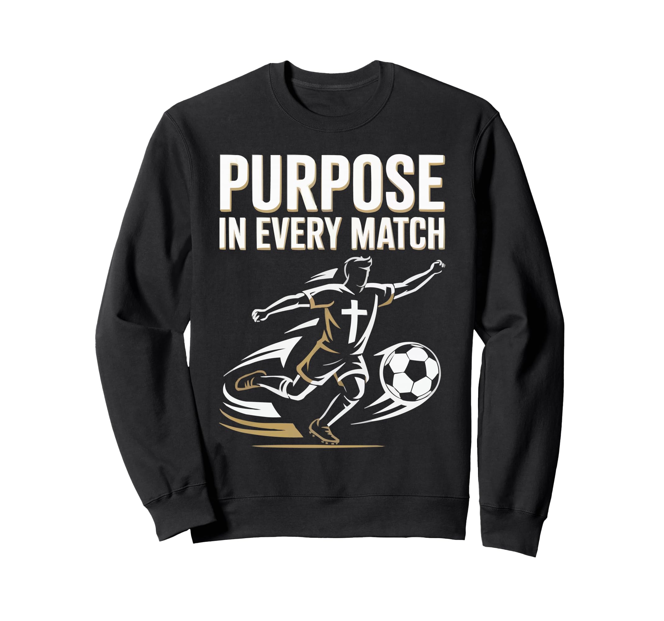 Christian Soccer Player Religious Sweatshirt - Minimalist Print Unisex - T-Shirt, Sweatshirt, Hoodie