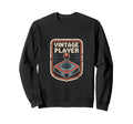 Player Arcade Joystick Gamer Badge Sweatshirt - Minimalist Print for Adults - T-Shirt, Sweatshirt, Hoodie
