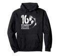 16Th Birthday Soccer Player Football Hoodie - Minimalist Print Men Women - T-Shirt, Sweatshirt, Hoodie