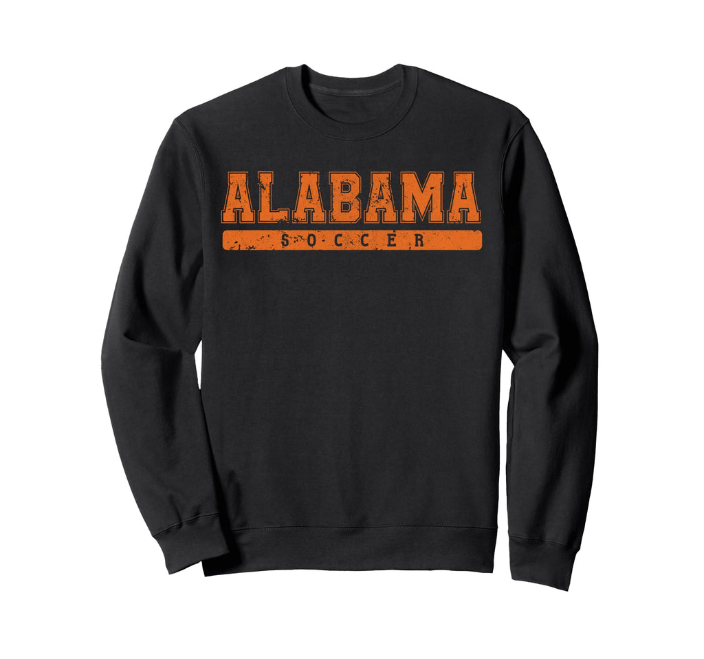 Alabama Soccer Orange Text Sweatshirt - Aesthetic Graphic Men Women - T-Shirt, Sweatshirt, Hoodie