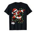 Dabbing Santa Soccer Lights Soccer T-Shirt - Trendy Graphic Men Women - T-Shirt, Sweatshirt, Hoodie