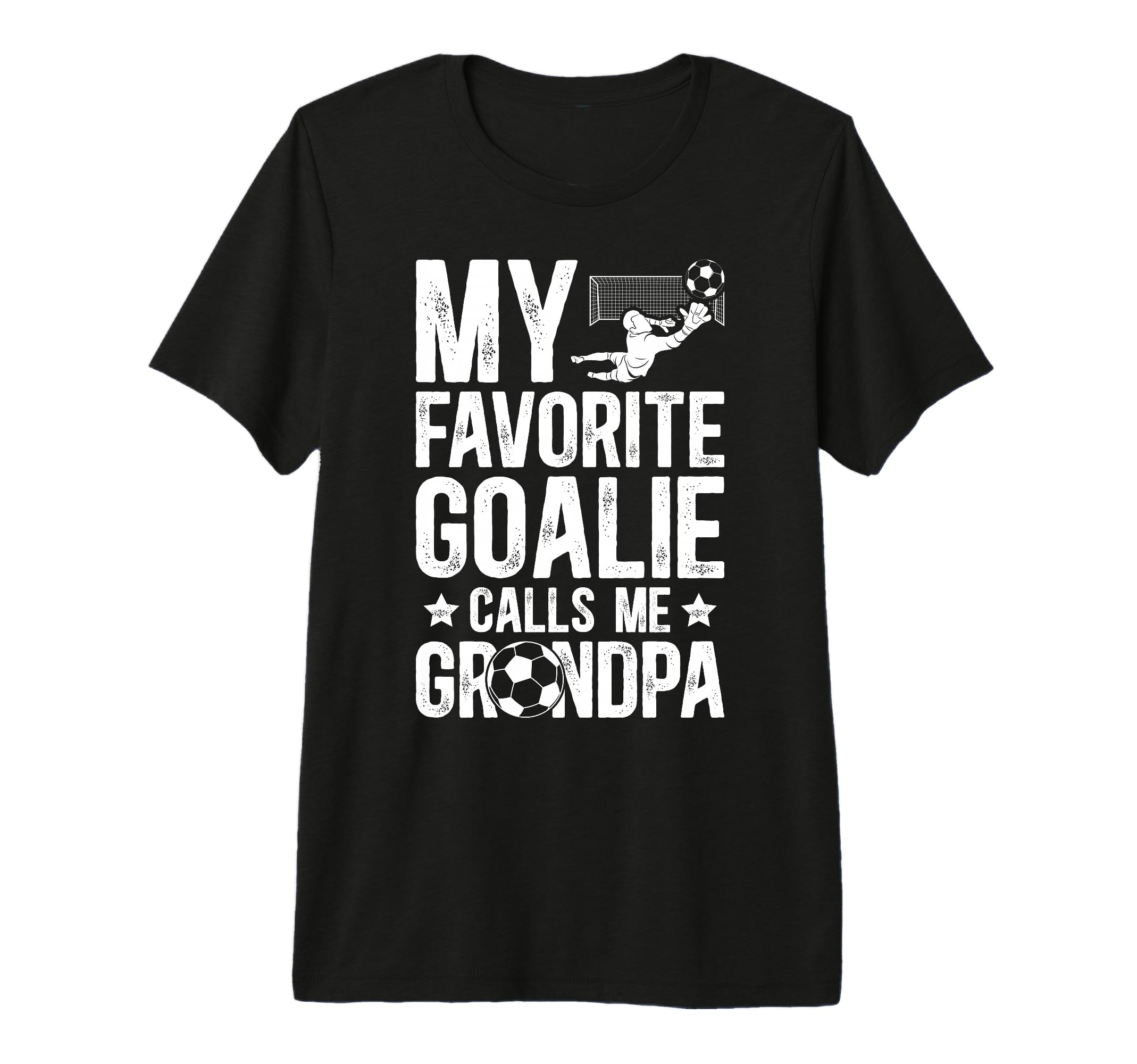 Mens Proud Soccer Goalie Grandpa Soccer T-Shirt - Minimalist Print Unisex - T-Shirt, Sweatshirt, Hoodie