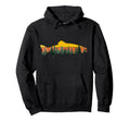 Trout Fly Fishing Outdoor Forest Nature Hoodie - Aesthetic Graphic Unisex - T-Shirt, Sweatshirt, Hoodie