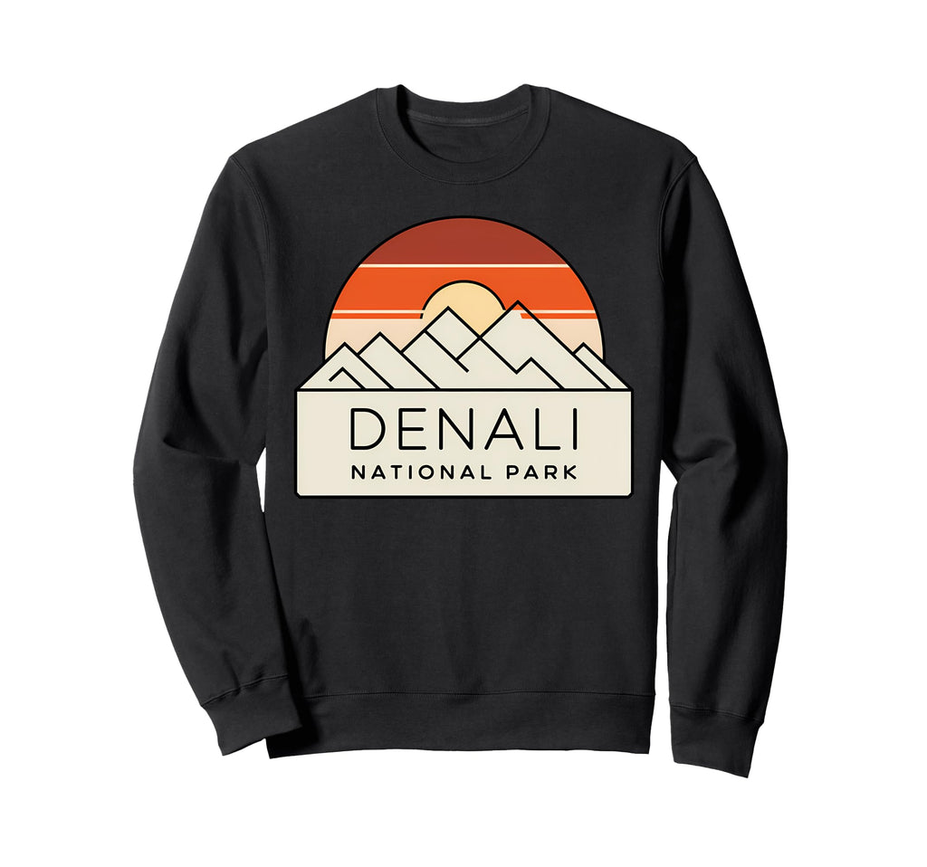 Denali Est 1917 Alaska National Park Sweatshirt - Novelty Apparel Unisex - T-Shirt, Sweatshirt, Hoodie
