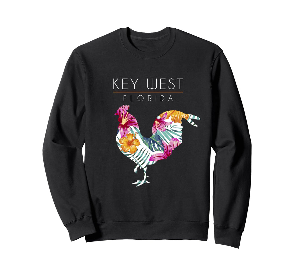 Key West Florida Flower Hibiscus Sweatshirt - Fun Novelty Design Men Women - T-Shirt, Sweatshirt, Hoodie