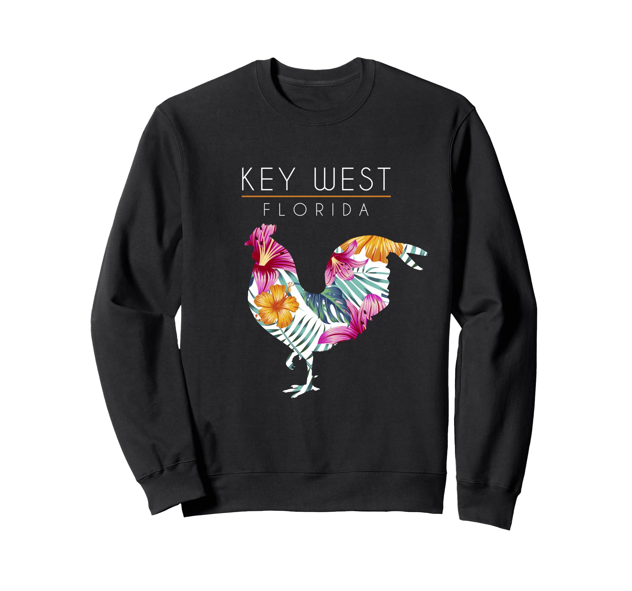Key West Florida Flower Hibiscus Sweatshirt - Fun Novelty Design Men Women - T-Shirt, Sweatshirt, Hoodie