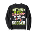 Just Who Loves Soccer Footbal Player Sweatshirt - Novelty Apparel Unisex - T-Shirt, Sweatshirt, Hoodie