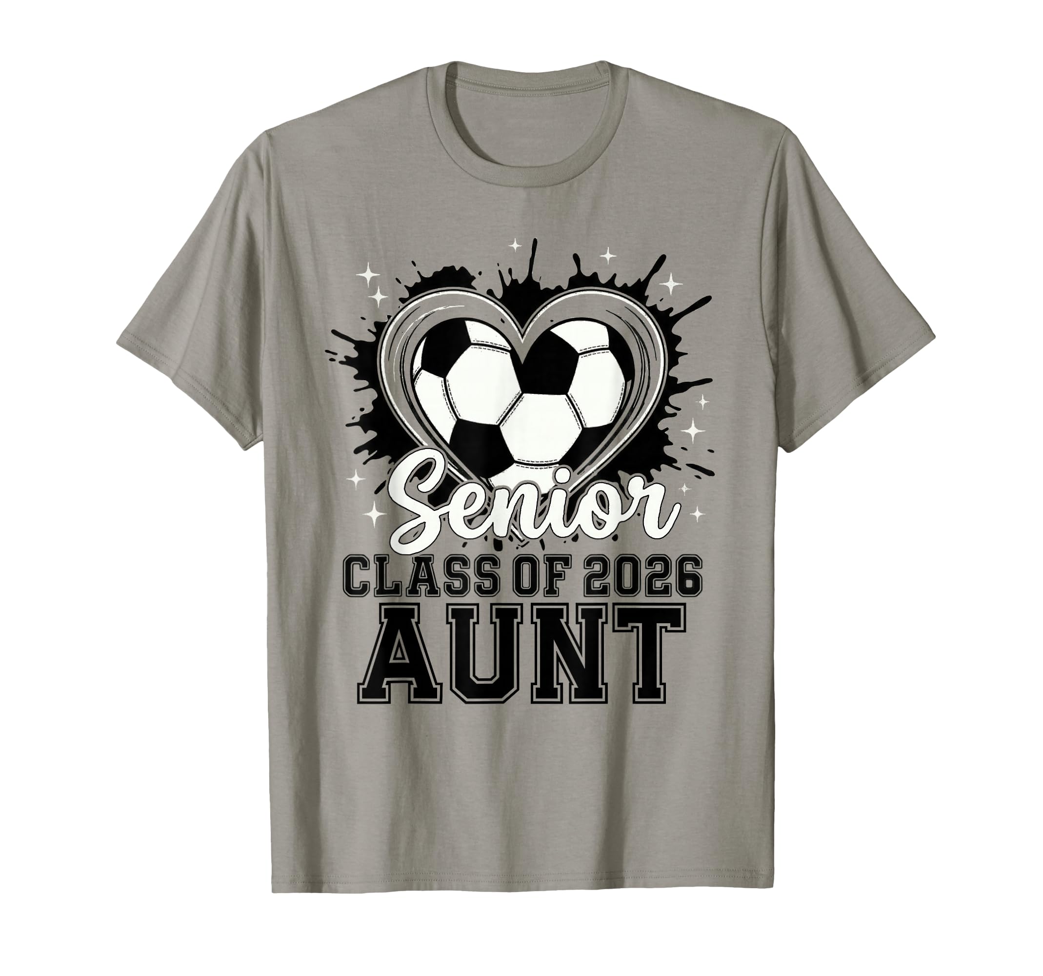 Senior Aunt Class 2026 Soccer Drip Melt T-Shirt - Aesthetic Graphic Unisex - T-Shirt, Sweatshirt, Hoodie