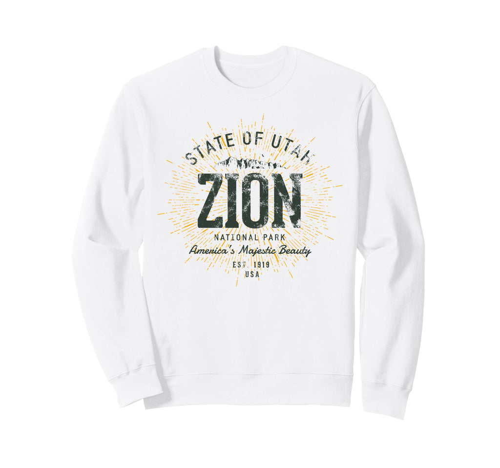 Zion National Park Sweatshirt - Custom Art Print Men Women - T-Shirt, Sweatshirt, Hoodie