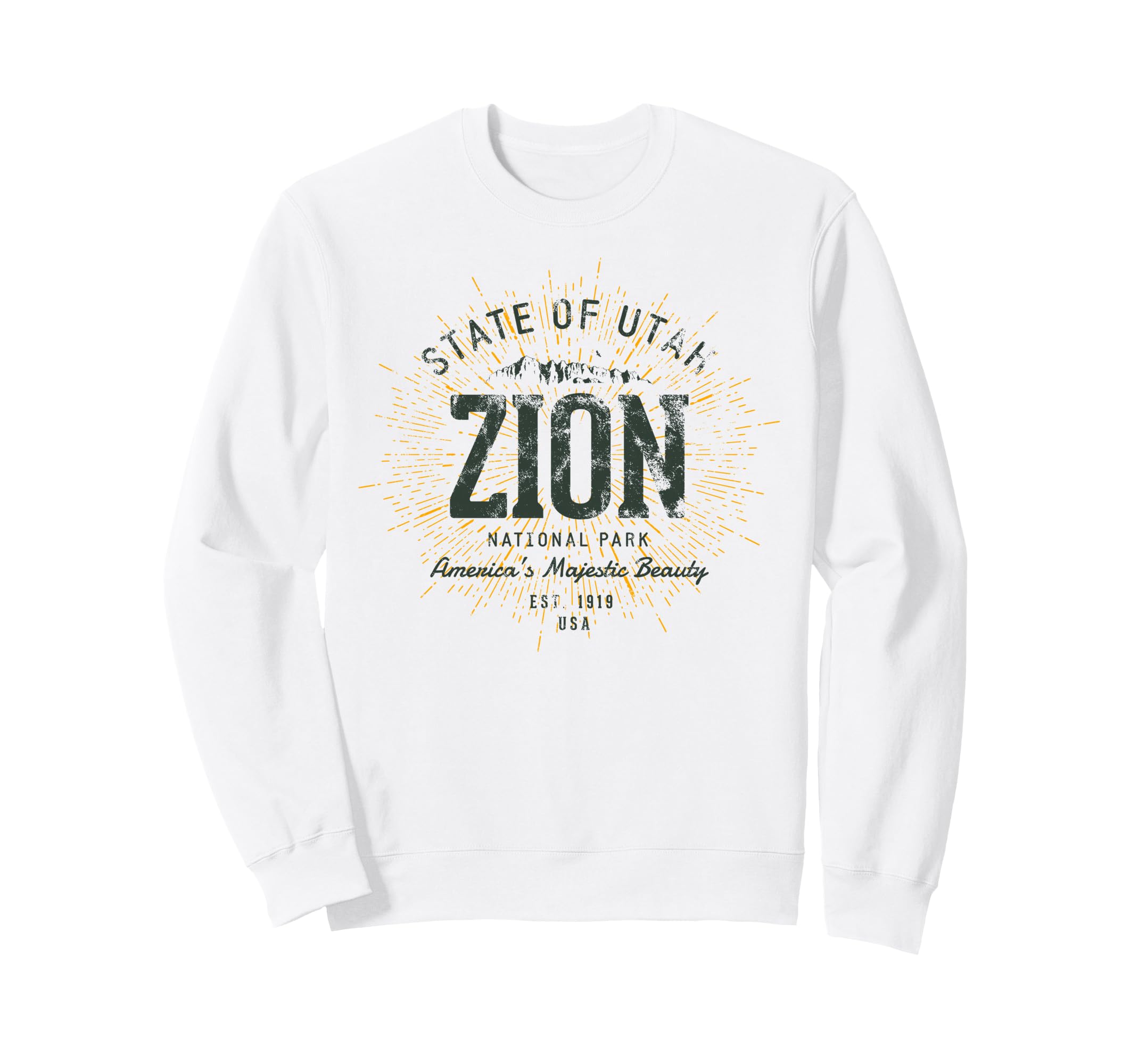 Zion National Park Sweatshirt - Custom Art Print Men Women - T-Shirt, Sweatshirt, Hoodie