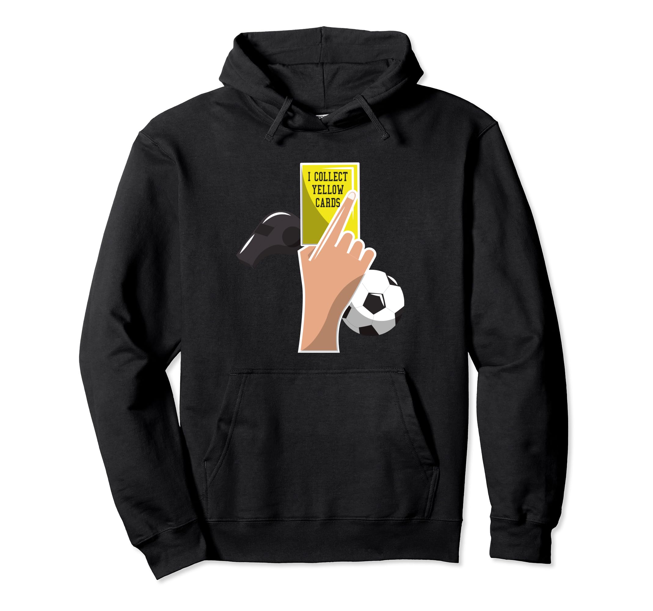 I Collect Yellow Cards Funny Sayings Hoodie - Minimalist Print Unisex - T-Shirt, Sweatshirt, Hoodie