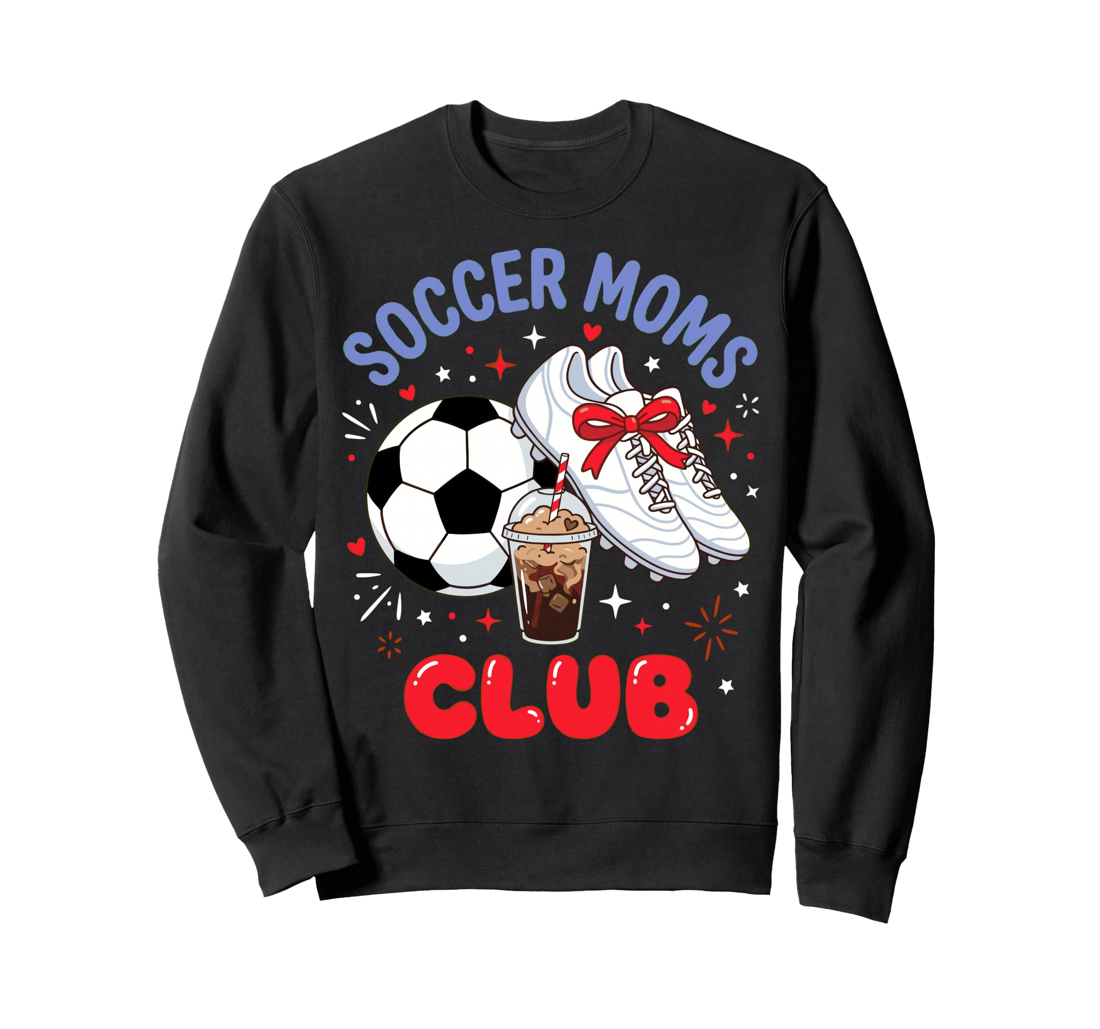 Soccer Moms Club Soccer Cleats Sweatshirt - Minimalist Print for Adults - T-Shirt, Sweatshirt, Hoodie