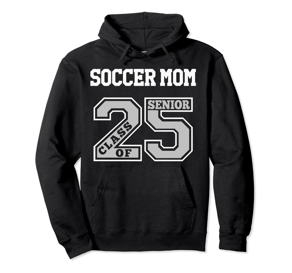 Senior Soccer Mom 2025 Groovy Soccer Mom Hoodie - Minimalist Print Unisex - T-Shirt, Sweatshirt, Hoodie
