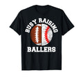 Busy Raising Ballers Funny Football T-Shirt - Minimalist Print for Adults - T-Shirt, Sweatshirt, Hoodie