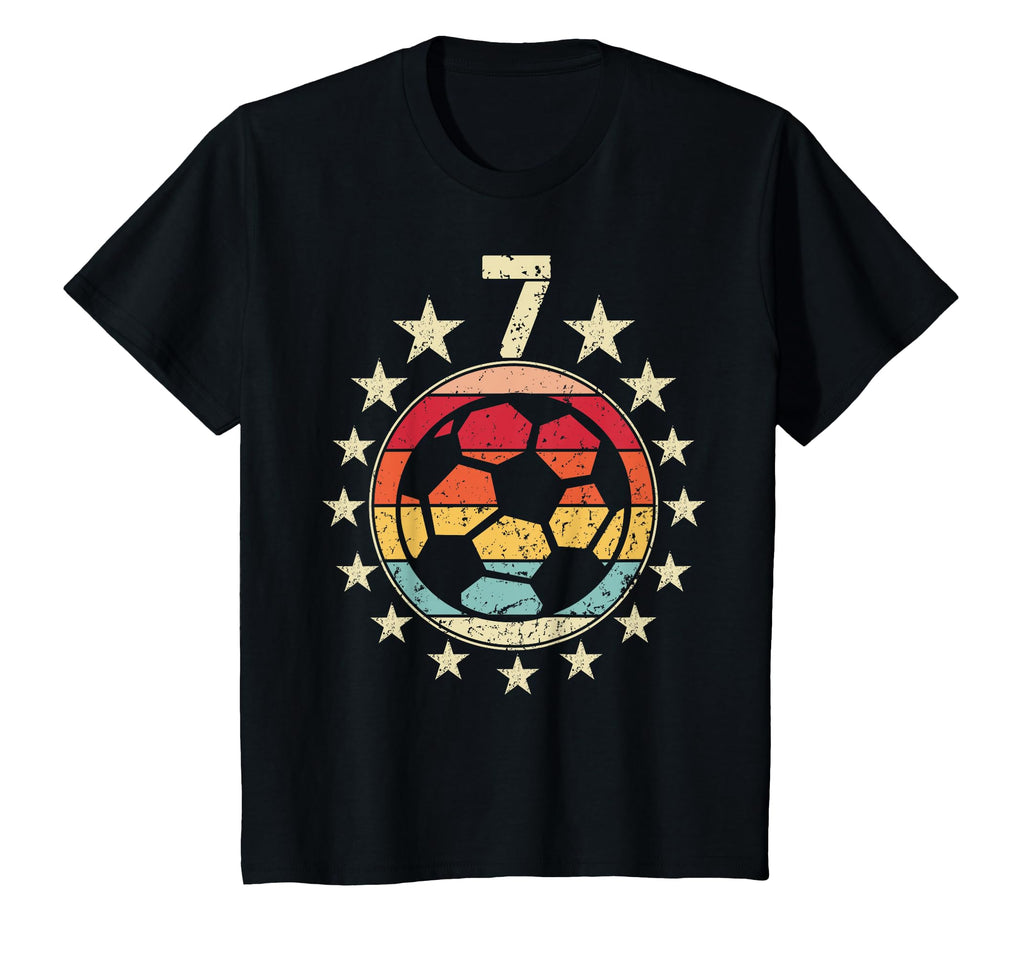 7Th Birthday Soccer Seventh 7 Year Old T-Shirt - Unique Graphic Unisex - T-Shirt, Sweatshirt, Hoodie