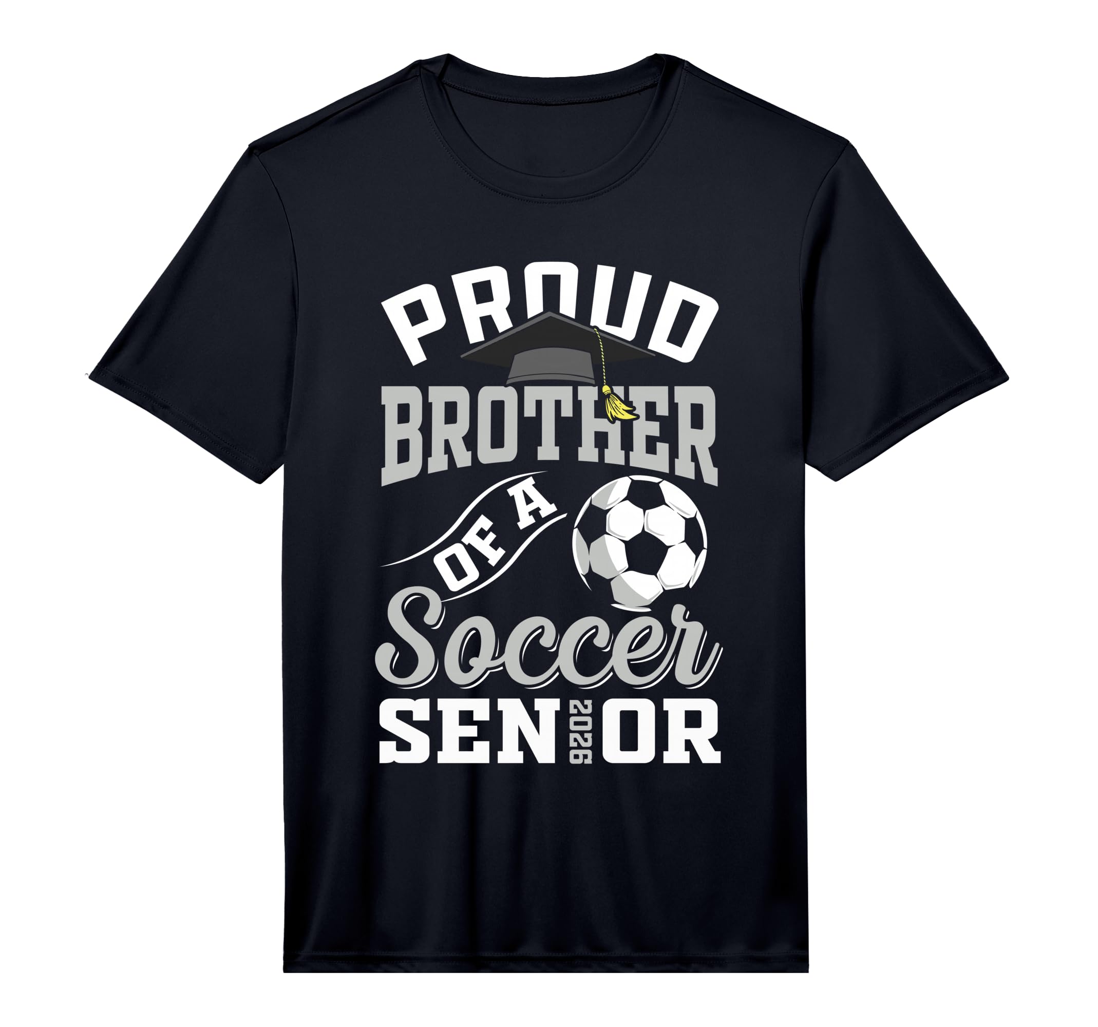Proud Brother Soccer Senior Class T-Shirt - Fun Novelty Design for Adults - T-Shirt, Sweatshirt, Hoodie