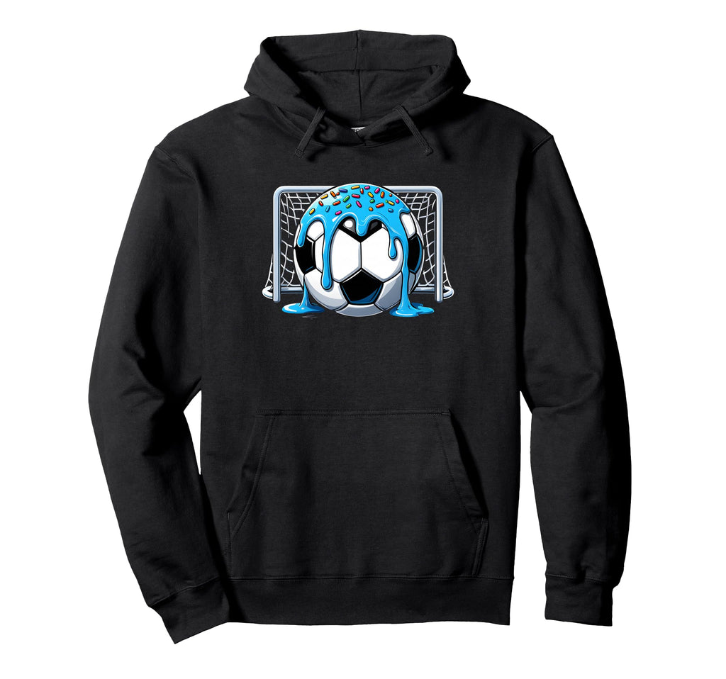 Soccer Drip Ice Cream Drip Soccer Hoodie - Casual Everyday Wear Unisex - T-Shirt, Sweatshirt, Hoodie