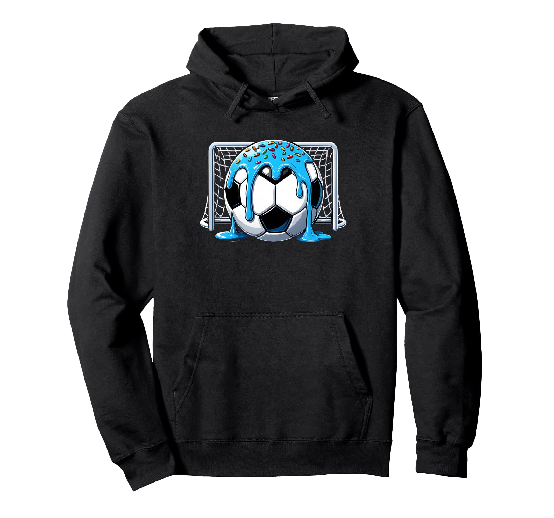 Soccer Drip Ice Cream Drip Soccer Hoodie - Casual Everyday Wear Unisex - T-Shirt, Sweatshirt, Hoodie