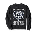 100 Days School Soccer Heart Sweatshirt - Fun Novelty Design for Adults - T-Shirt, Sweatshirt, Hoodie