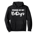 Proud My Funny Volleyball Soccer Mom Hoodie - Graphic Print for Adults - T-Shirt, Sweatshirt, Hoodie