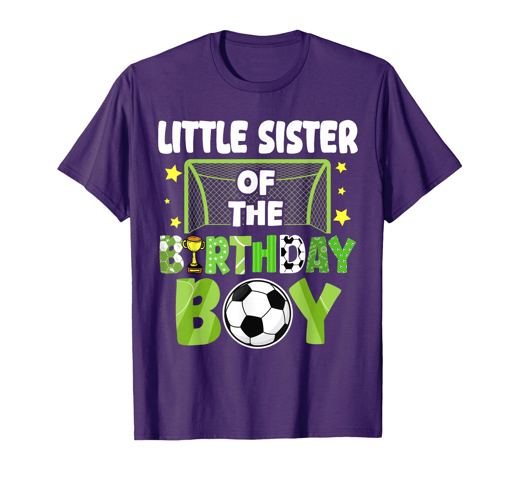 Soccer Little Sister Birthday Party T-Shirt - Aesthetic Graphic Unisex - T-Shirt, Sweatshirt, Hoodie