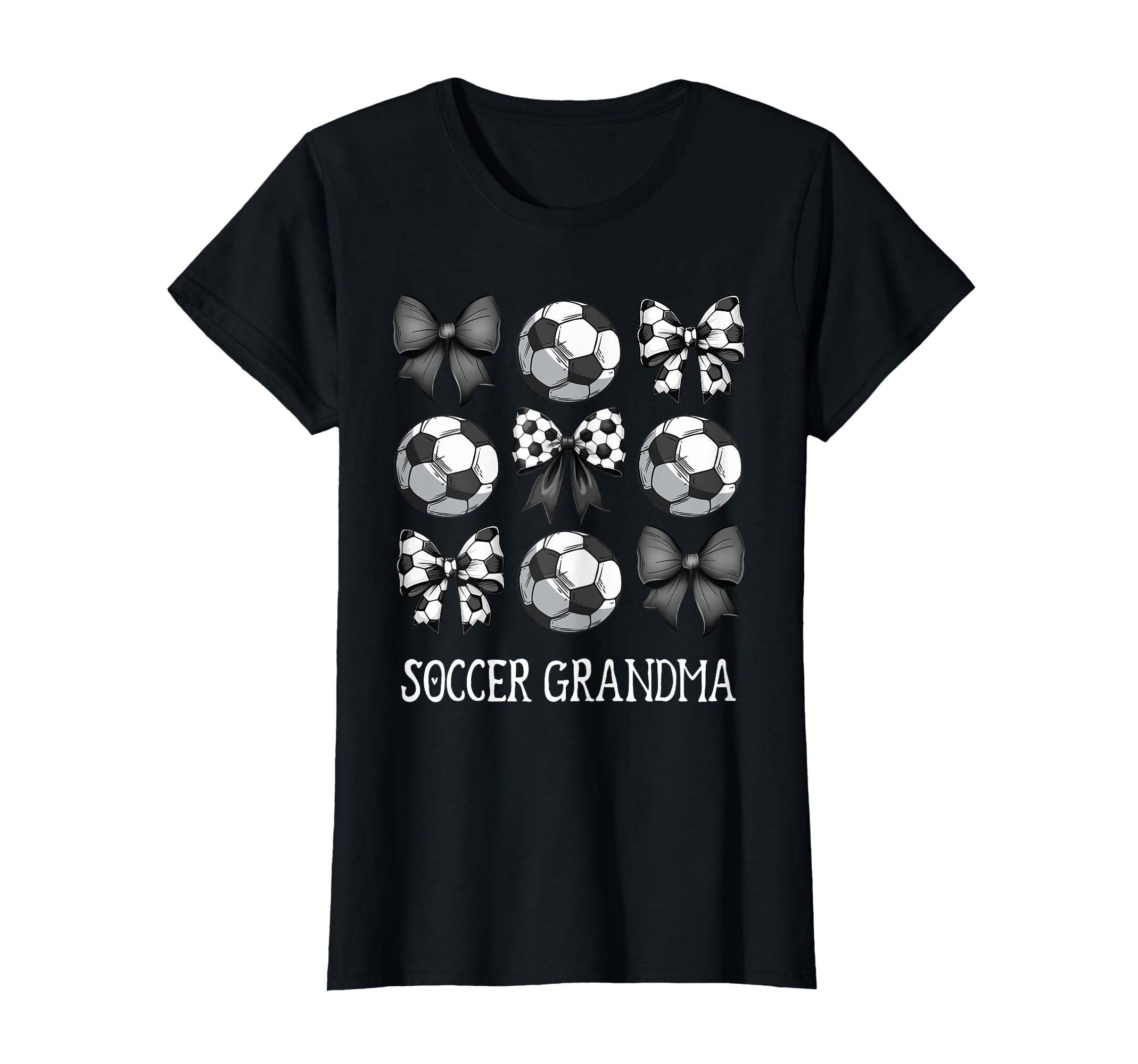 Coquette Bow Nana Granny Soccer Grandma T-Shirt - Trendy Graphic for Adults - T-Shirt, Sweatshirt, Hoodie