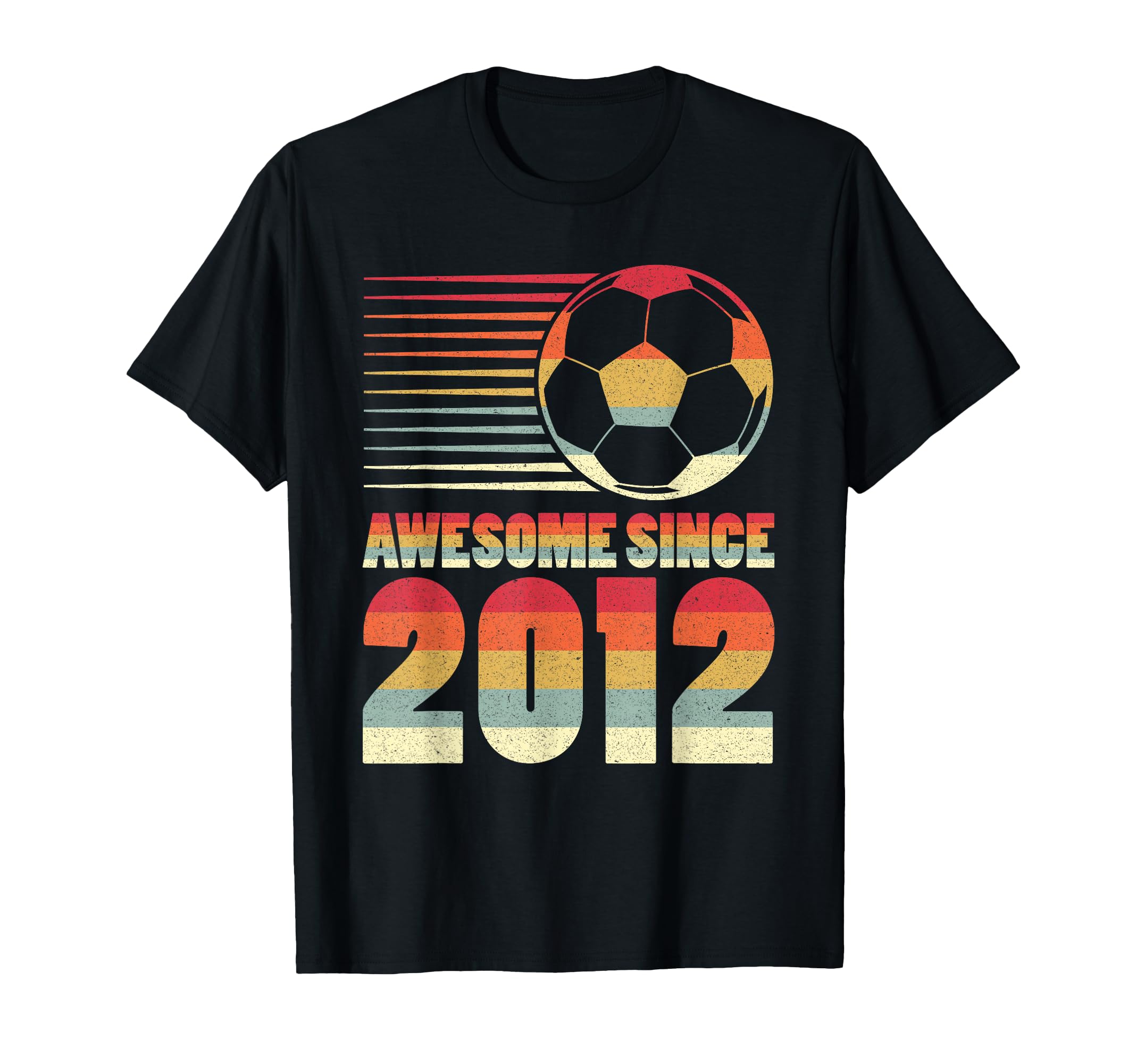 Awesome Since 2012 Soccer 14Th T-Shirt - Unique Graphic for Adults - T-Shirt, Sweatshirt, Hoodie