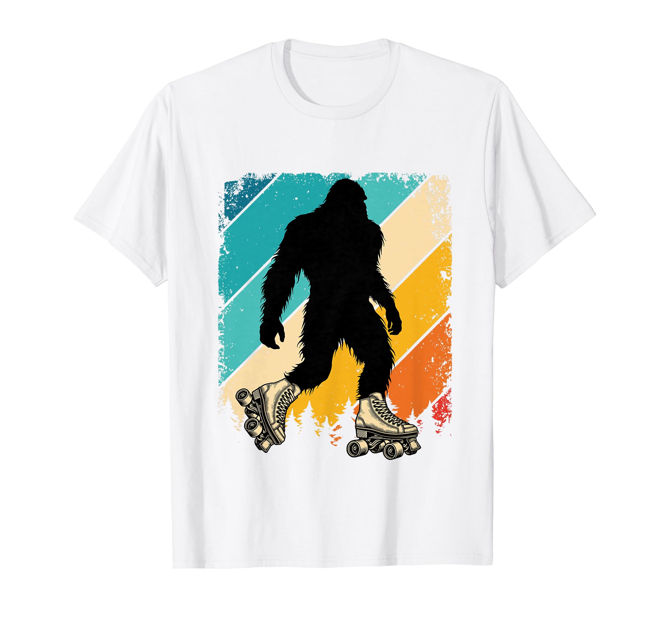 Bigfoot Roller Skates Fun Skating T-Shirt - Aesthetic Graphic Unisex - T-Shirt, Sweatshirt, Hoodie
