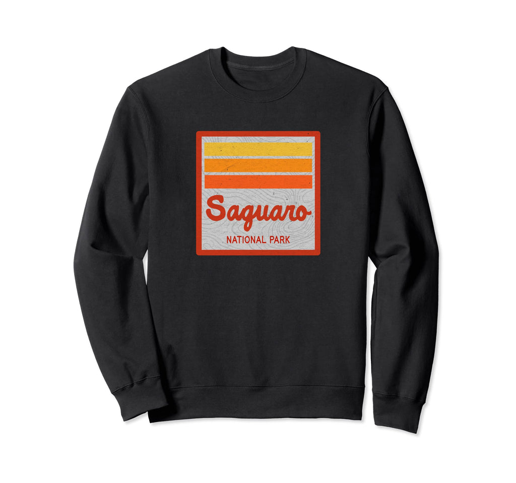 Saguaro National Park Stripes Sweatshirt - Trendy Graphic Men Women - T-Shirt, Sweatshirt, Hoodie