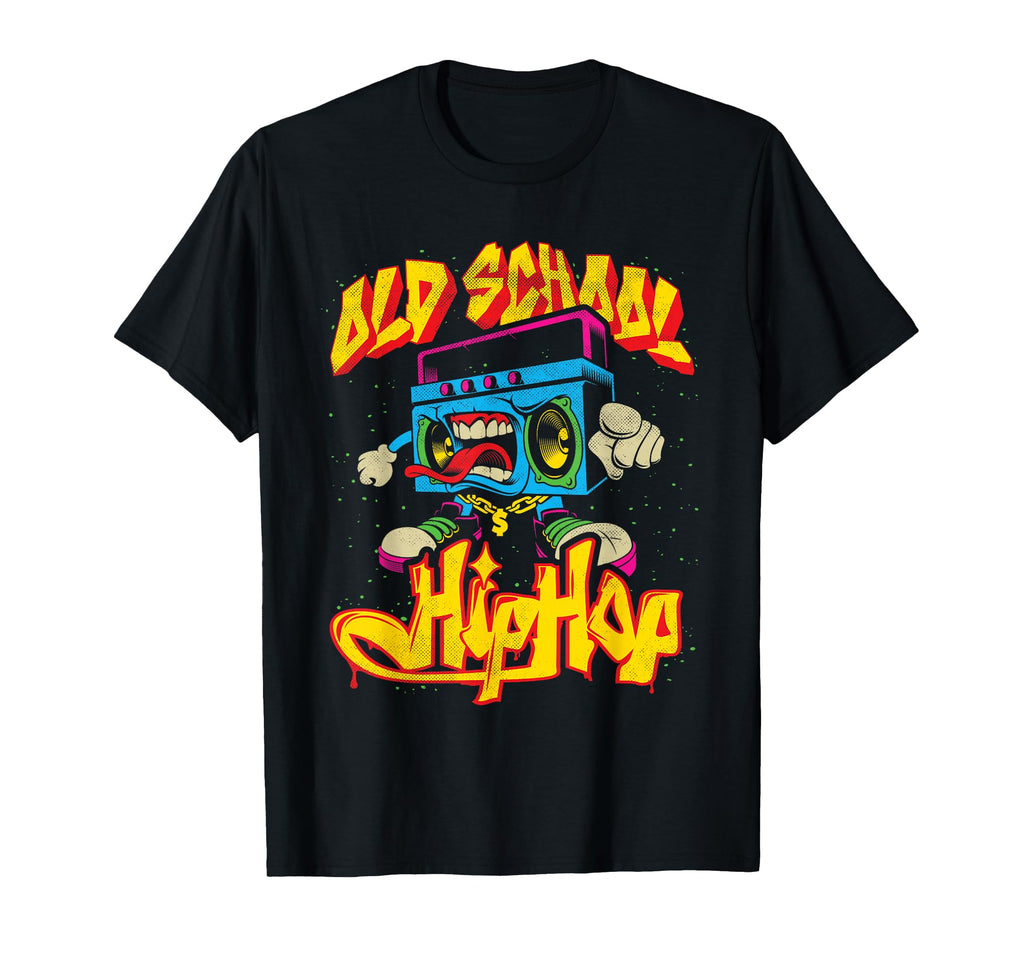 Old School Hip Hop Boombox Graffiti T-Shirt - Trendy Graphic Men Women - T-Shirt, Sweatshirt, Hoodie