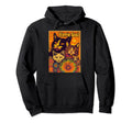 Cat Funny 60S 70S Hippie Flowers Groovy Hoodie - Fun Novelty Design Unisex - T-Shirt, Sweatshirt, Hoodie