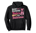 Funny Busy Raising Ballers And Hoodie - Graphic Print for Adults - T-Shirt, Sweatshirt, Hoodie