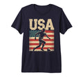 Patriotic Soccer Usa Flag Soccer T-Shirt - Casual Everyday Wear Unisex - T-Shirt, Sweatshirt, Hoodie