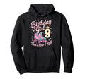 Birthday 9 Roller Skating 9Th Hoodie - Aesthetic Graphic Men Women - T-Shirt, Sweatshirt, Hoodie